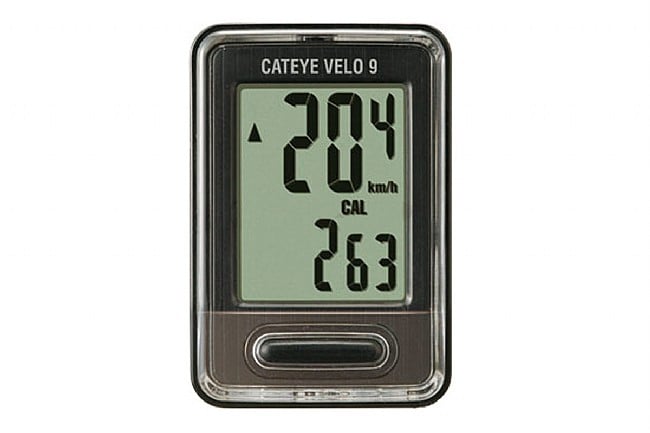 Cat Eye Velo 9 Wired Bike Computer Black