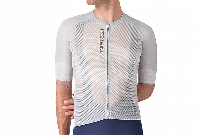 Castelli Mens Climbers A/C Jersey Silver Grey/Smokey Grey