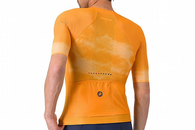 Castelli Mens Climbers A/C Jersey Vivid Orange/Smokey Grey