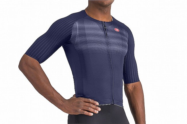 Castelli Mens Aero Race 8S Jersey Belgian Blue