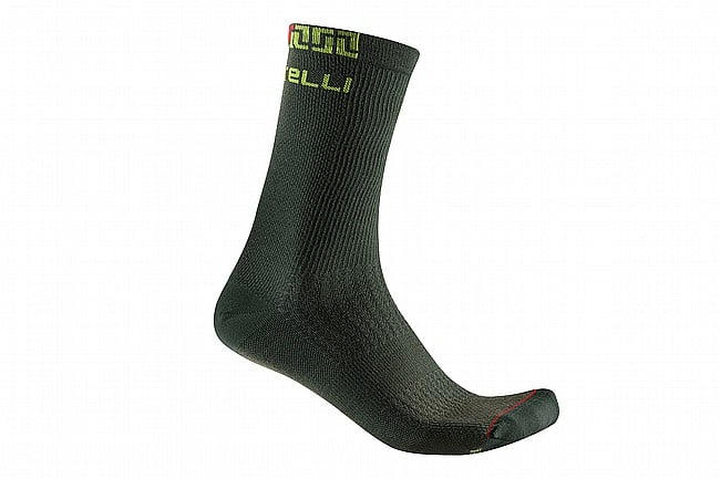 Castelli Mens Bandido Merino 18 Sock Deep Green