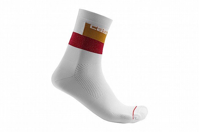 Castelli Mens Blocco 15 Sock Ivory