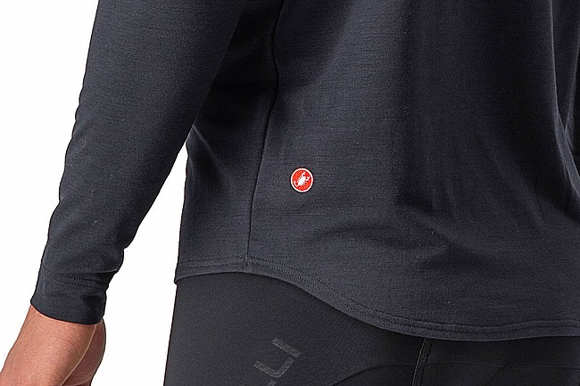 Castelli Mens Unlimited Merino Long Sleeve Light Black/Nickel Gray