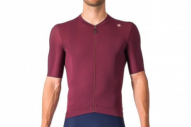 Castelli Mens Espresso Jersey Deep Bordeaux/Silver Moon