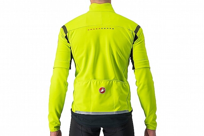 Castelli Mens Perfetto RoS 2 Convertible Jacket Electric Lime/Dark Gray