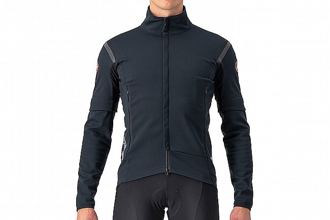 Castelli Mens Perfetto RoS 2 Convertible Jacket Light Black/Black Reflex