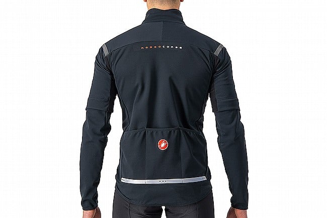 Castelli Mens Perfetto RoS 2 Convertible Jacket Light Black/Black Reflex