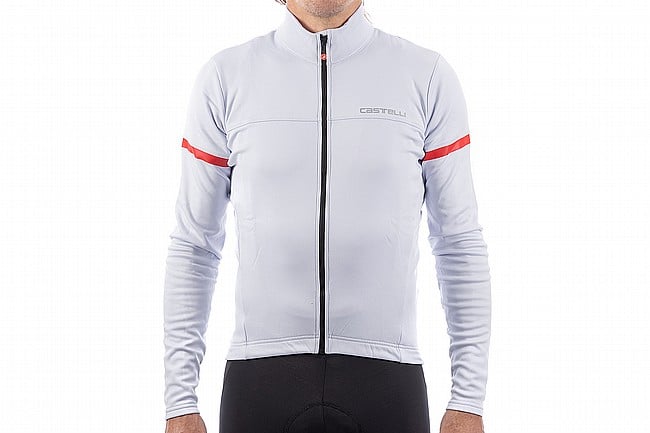 Castelli Mens Fondo 2 Jersey LTD Silve Gray/Red Reflex