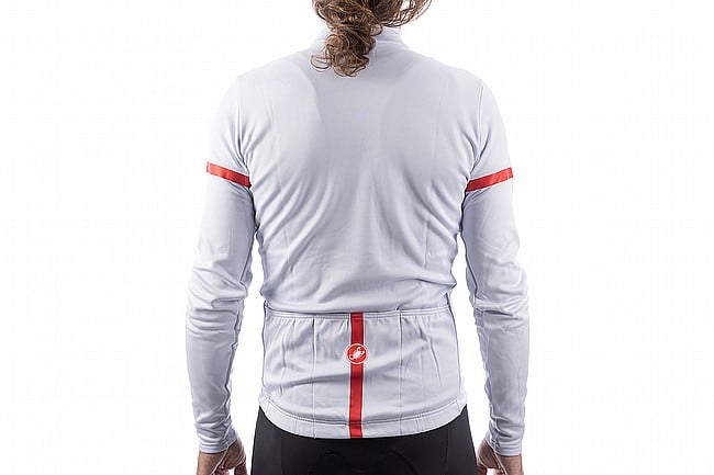 Castelli Mens Fondo 2 Jersey LTD Silve Gray/Red Reflex