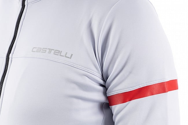 Castelli Mens Fondo 2 Jersey LTD Silve Gray/Red Reflex