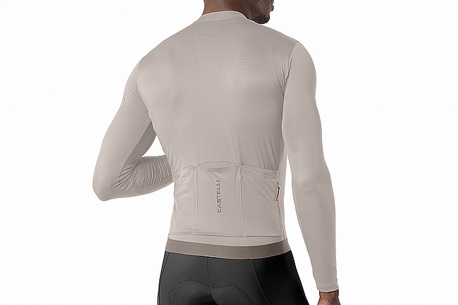 Castelli Mens Espresso 2 Long Sleeve Jersey Silver Moon