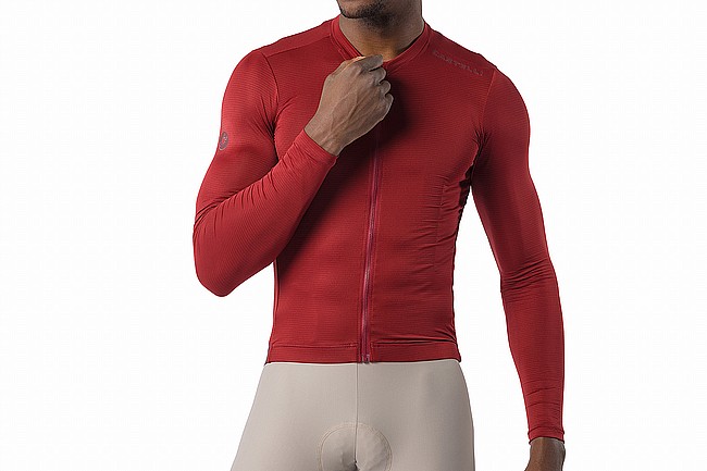 Castelli Mens Espresso 2 Long Sleeve Jersey Garnet