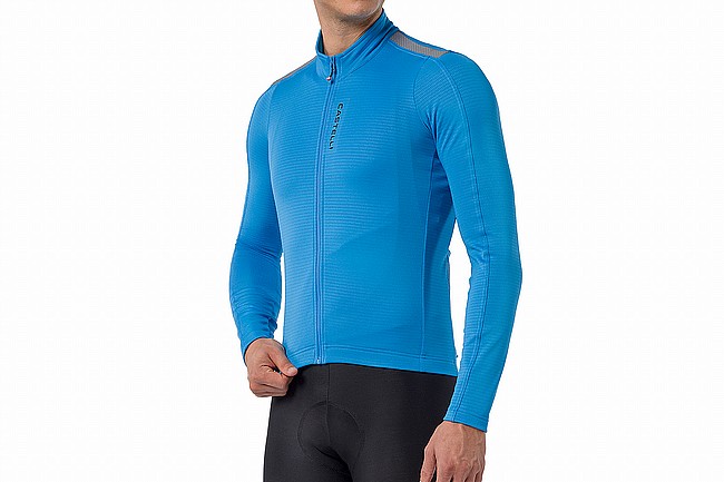 Castelli Mens Puro 4.1 Long Sleeve Jersey  Blue Circuit