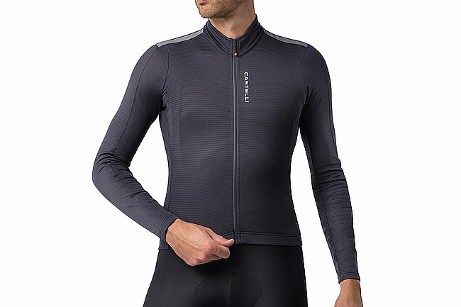 Castelli Mens Puro 4.1 Long Sleeve Jersey  Dark Gray