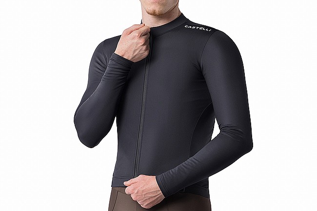 Castelli Mens Espresso Thermal 2 Long Sleeve Jersey  Black/White