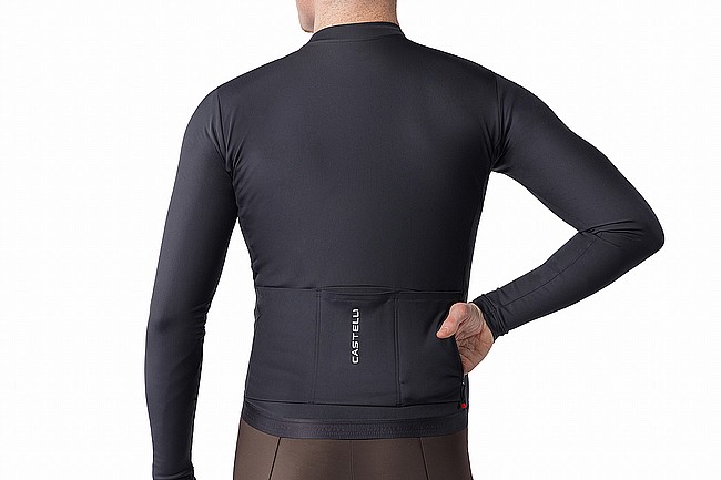 Castelli Mens Espresso Thermal 2 Long Sleeve Jersey  Black/White