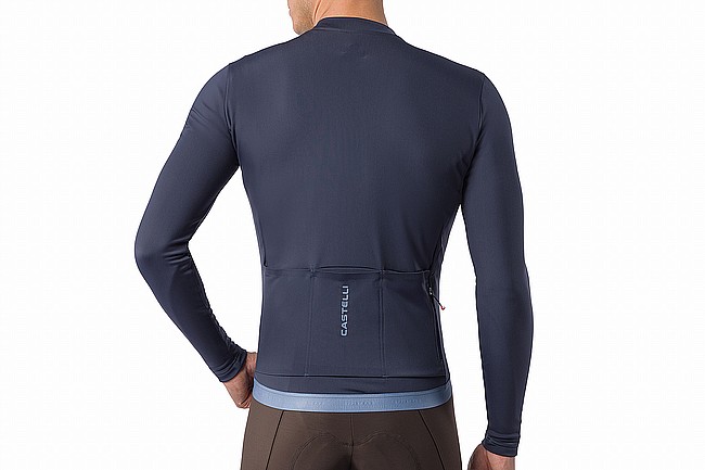 Castelli Mens Espresso Thermal 2 Long Sleeve Jersey  Twilight Blue