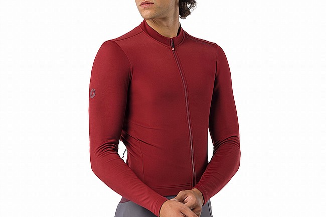 Castelli Mens Espresso Thermal 2 Long Sleeve Jersey  Garnet