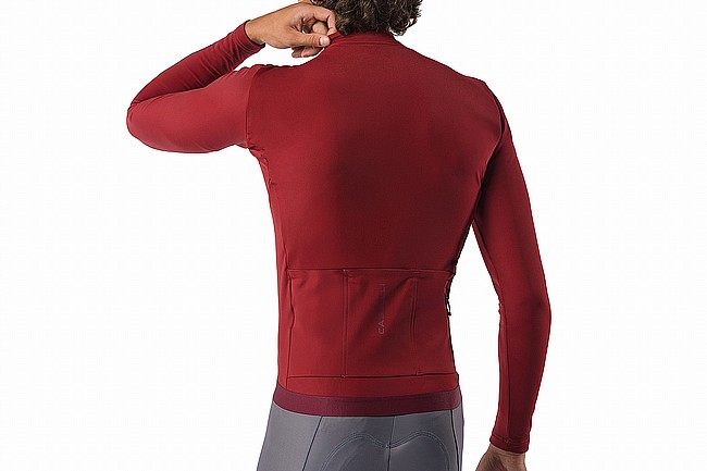 Castelli Mens Espresso Thermal 2 Long Sleeve Jersey  Garnet
