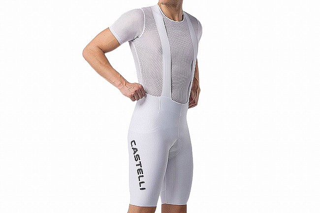 Castelli Mens Free Aero Race S Limited Edition Bibshort White/Black