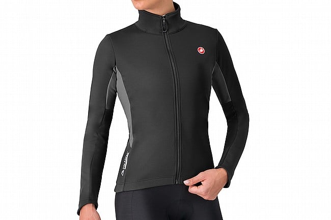 Castelli Womens Entrata 2 Jacket Light Black/Dark Grey