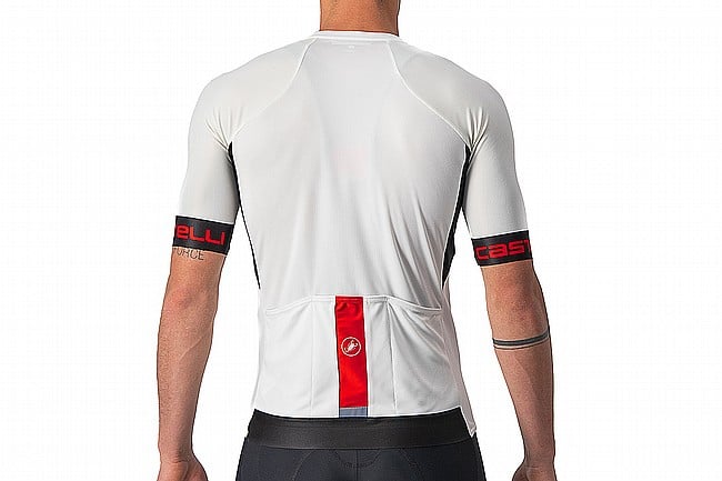 Castelli Mens Entrata VI Jersey Ivory/Light Black-Red