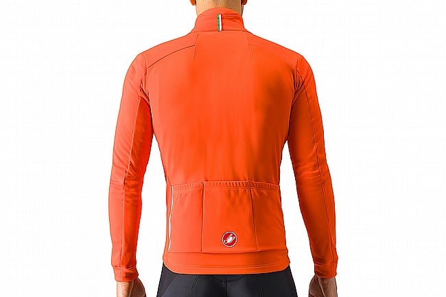 Castelli Mens Entrata Jacket Brilliant Orange/Silver