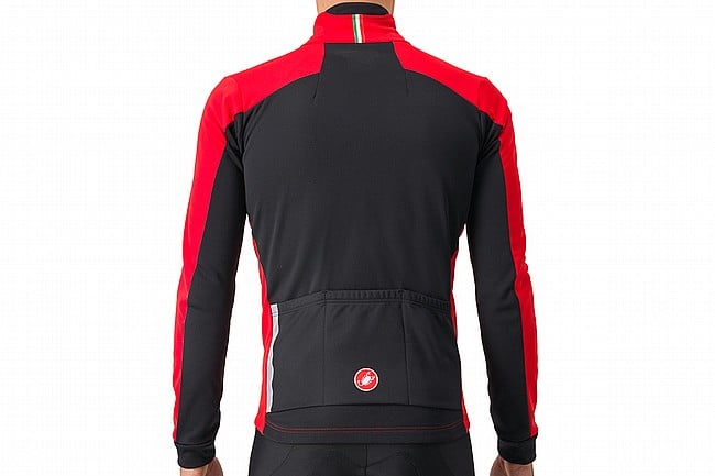 Castelli Mens Entrata Jacket Red/Black-Light Black