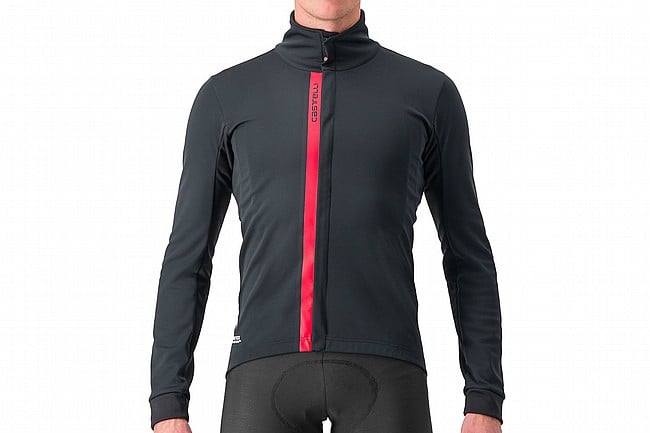 Castelli Mens Entrata Jacket Light Black/Red