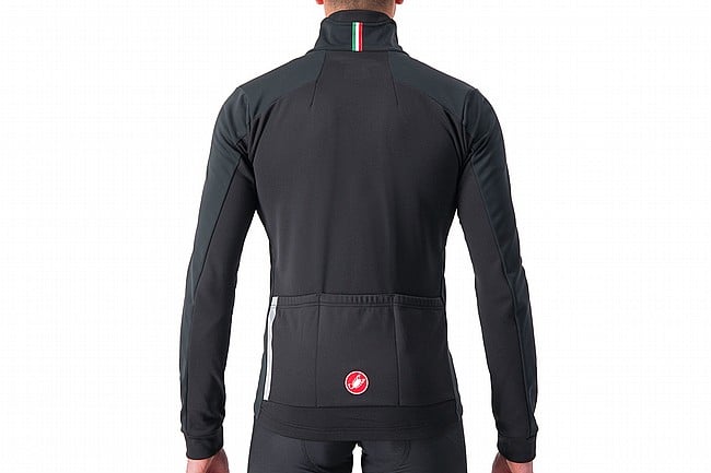 Castelli Mens Entrata Jacket Light Black/Red