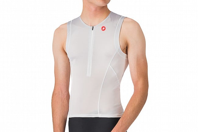 Castelli Mens Free Speed 3 Top White/Silver Grey