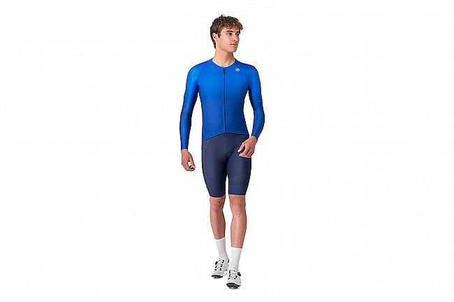 Castelli Mens UPF Long Sleeve Jersey Azzurro Italia