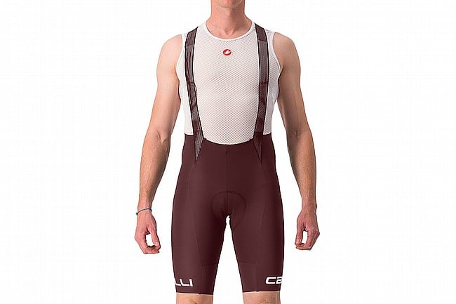 Castelli Mens Free Aero RC Classic Bibshort Deep Bordeaux/Ivory