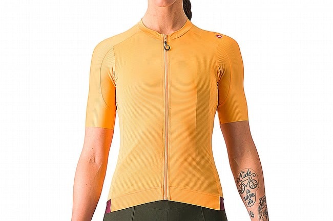 Castelli Womens Espresso Jersey Soft Orange/Deep Bordeaux