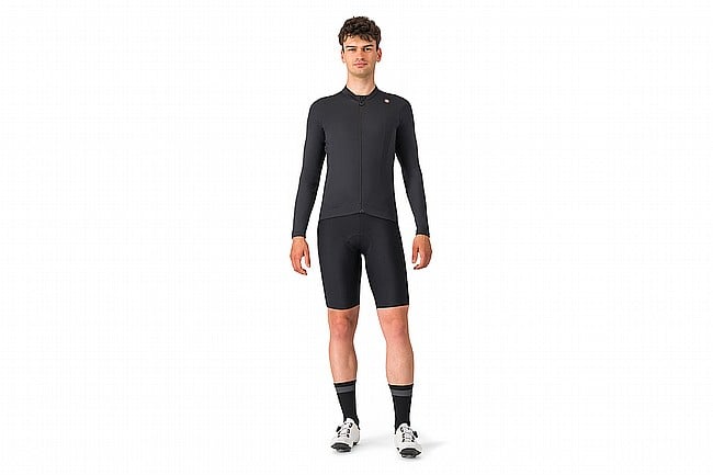 Castelli Mens Espresso Thermal Jersey Light Black