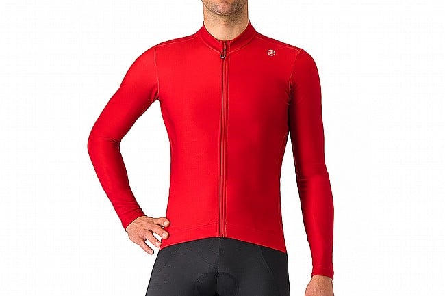 Castelli Mens Espresso Thermal Jersey Rich Red