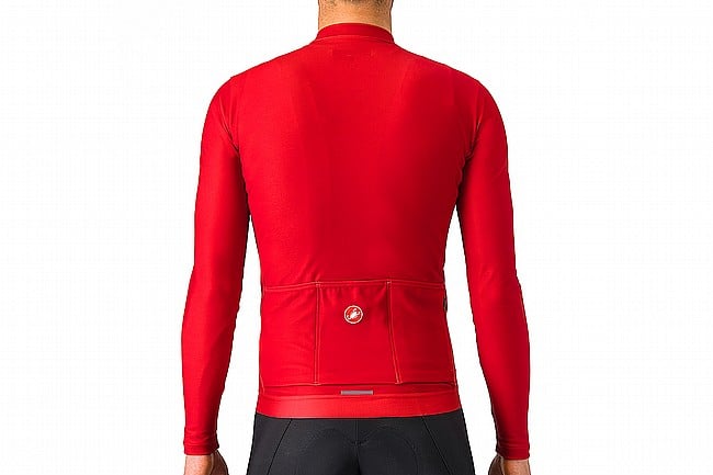 Castelli Mens Espresso Thermal Jersey Rich Red