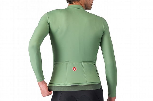 Castelli Mens Espresso Thermal Jersey Green Pepper/Deep Green