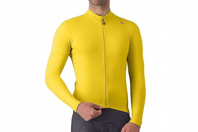 Castelli Mens Espresso Thermal Jersey Mango Mojito/Dark Grey