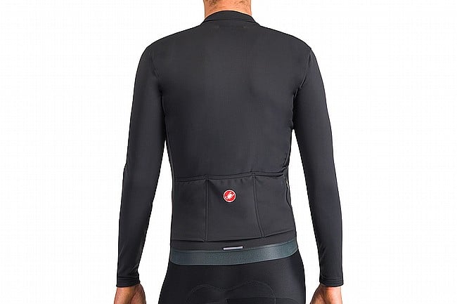 Castelli Mens Espresso Thermal Jersey Light Black