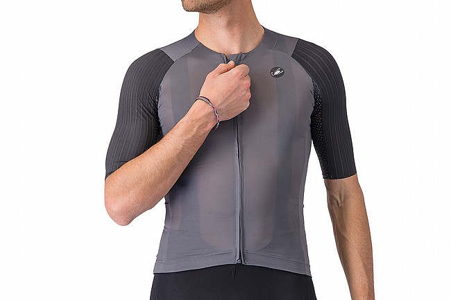 Castelli Mens Aero Race 8S Jersey Smokey Grey