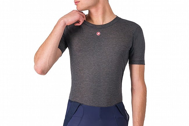 Castelli Mens Medio Baselayer SS Melange Grey