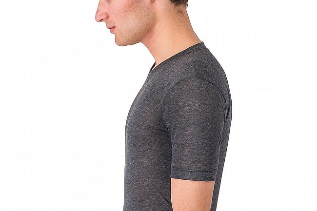 Castelli Mens Medio Baselayer SS Melange Grey