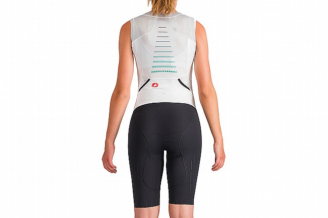 Castelli Womens Free Sanremo 3 Sleeveless Suit White/Black