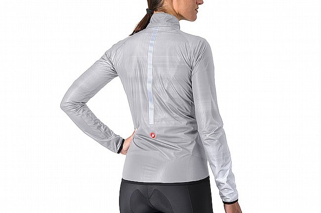 Castelli Womens Squall Shell Jacket Silver Grey/Black