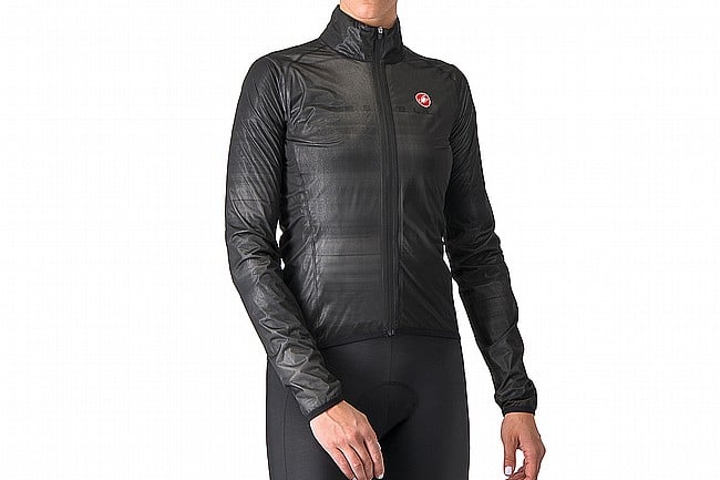 Castelli Womens Squall Shell Jacket Light Black/Silver Grey