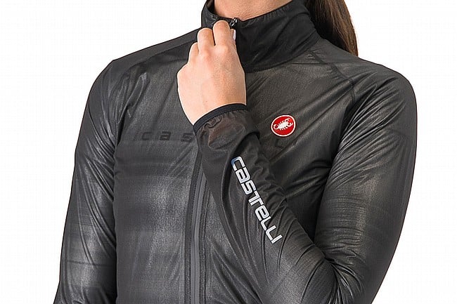 Castelli Womens Squall Shell Jacket Light Black/Silver Grey