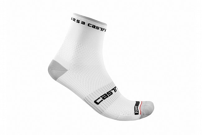 Castelli Rosso Corsa Pro 9 Sock White