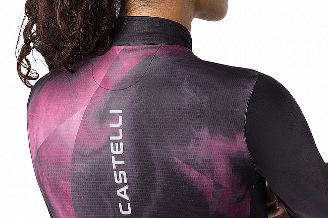 Castelli Womens Prismatic Thermal Long-Sleeve Jersey Black/Deep Bordeaux