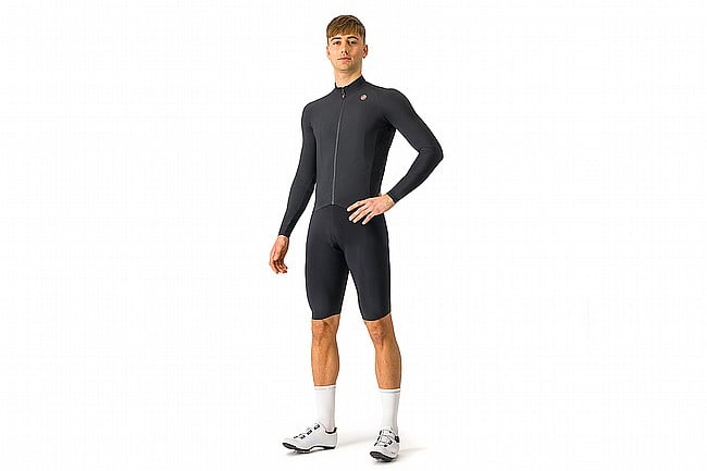 Castelli Mens Aero Race LS Jersey Light Black